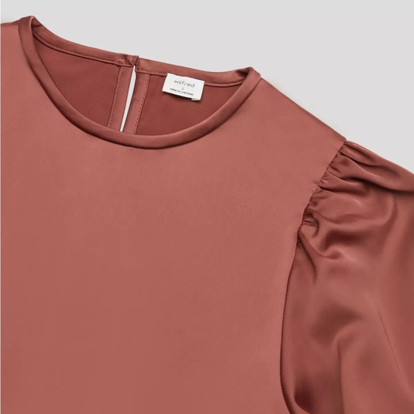 Wilfred Aritzia large rose pink lily blouse - Picture 4 of 8